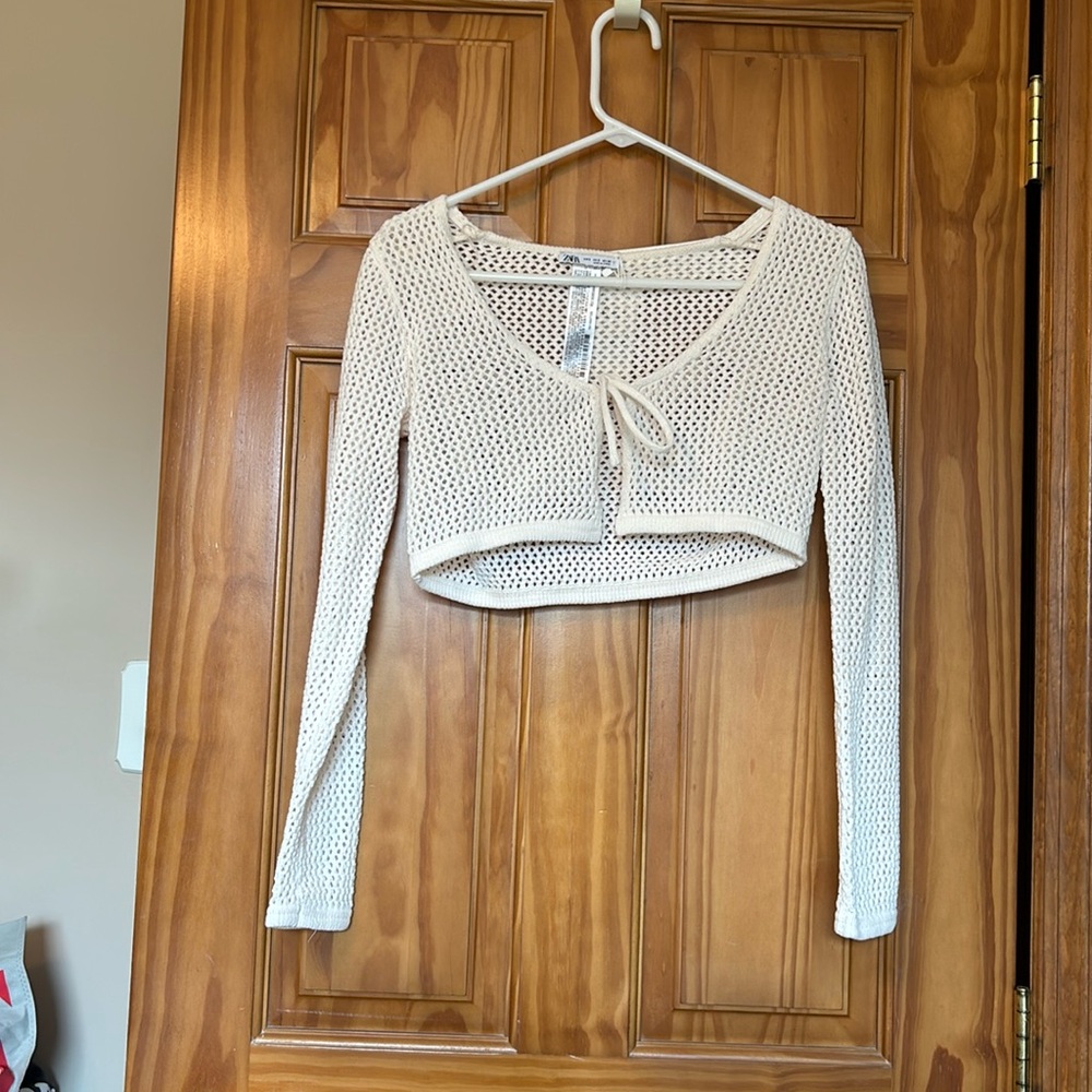 ZARA cropped sweater